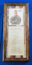 A SOLDIER&#39;S COVERING PSALM 91 BROWN WOODEN LONG BEAUTIFUL PICTURE FRAME ... - £19.19 GBP