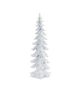 Flocked Pine Tree with Carved Design 26&quot;H - 766048 - $1,926.88 MXN