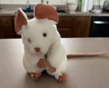 Folkmanis 7&quot; White Mouse Rat #2219 Plush Hand Puppet Folktails Long Tail... - $13.81
