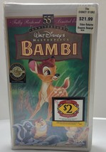 Bambi 55th Anniversary Disney&#39;s Masterpiece VHS Limited Edition New Clamshell - £5.65 GBP