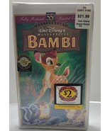 Bambi 55th Anniversary Disney&#39;s Masterpiece VHS Limited Edition New Clam... - $10.85 CAD