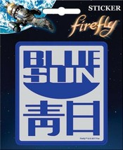 Firefly / Serenity Blue Sun Logo Peel Off Sticker Decal NEW SEALED - $3.99