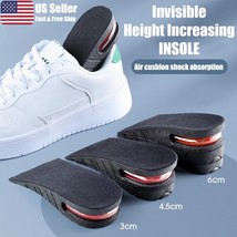 Men Women Invisible Heel Lift Taller Shoe Inserts Pad Us - £10.38 GBP