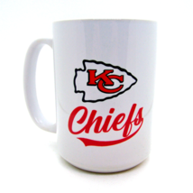 Kansas City Chiefs NFL Ceramic Coffee Mug Tea Cup 15 oz White - £17.36 GBP