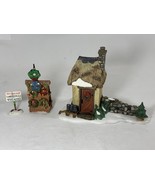 Snow Village Porcelain Gate Guard Entrance House Hut - Wreath Sale Pieces - $370.65 MXN