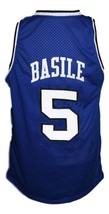 Gianluca Basile #5 Italia Basketball Jersey Sewn Blue Any Size image 2