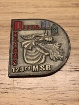 Delta Dragons 123rd MSB Challenger Coin Feel the Heat Mighty Main KG JD - $49.50