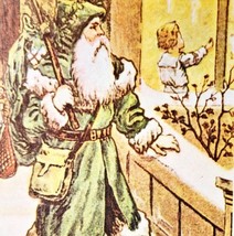 Santa Green Suit Happy Christmas Postcard Hong Kong Print Vintage Toy Ba... - €17,11 EUR