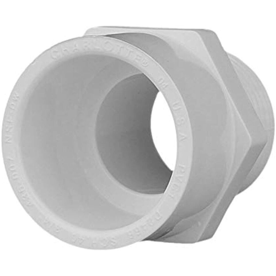 CHARLOTTE PIPE 3/4 SCH 40 MALE ADT MPTXS CONTRACT PACK PRESSURE ( 10 Uni... - $19.64