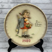 Hummel 1980 Annual Plate School Girl No 273 Goebel Germany 7.5 Inches - £11.92 GBP