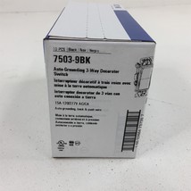 (5) Eaton 7503-9BK 3-Way Decorator Switch Black 15A Auto Grounding - 5 Pack - $17.99