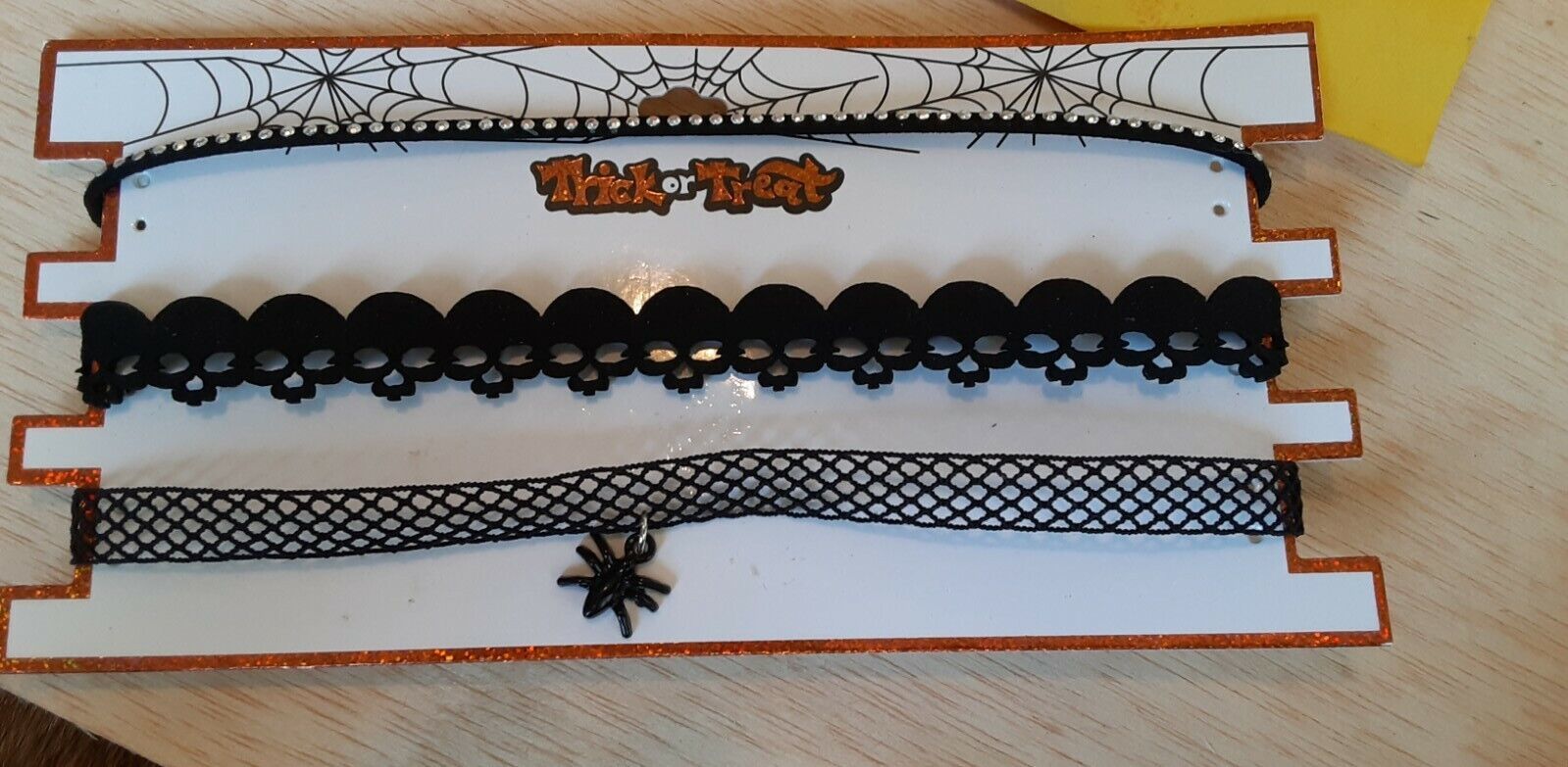 Trick or Treat brand set of 3 Choker Jewelry Necklace Costume Halloween ... - $4.95