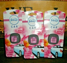 (3) Febreze Car Clip On Vent Auto Air Fresheners Peony And Cedar - £15.18 GBP