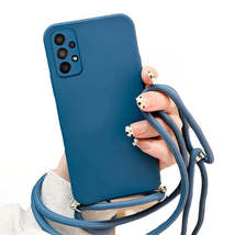 Anymob Samsung Phone Case Dark Blue Crossbody Necklace Lanyard - £18.45 GBP
