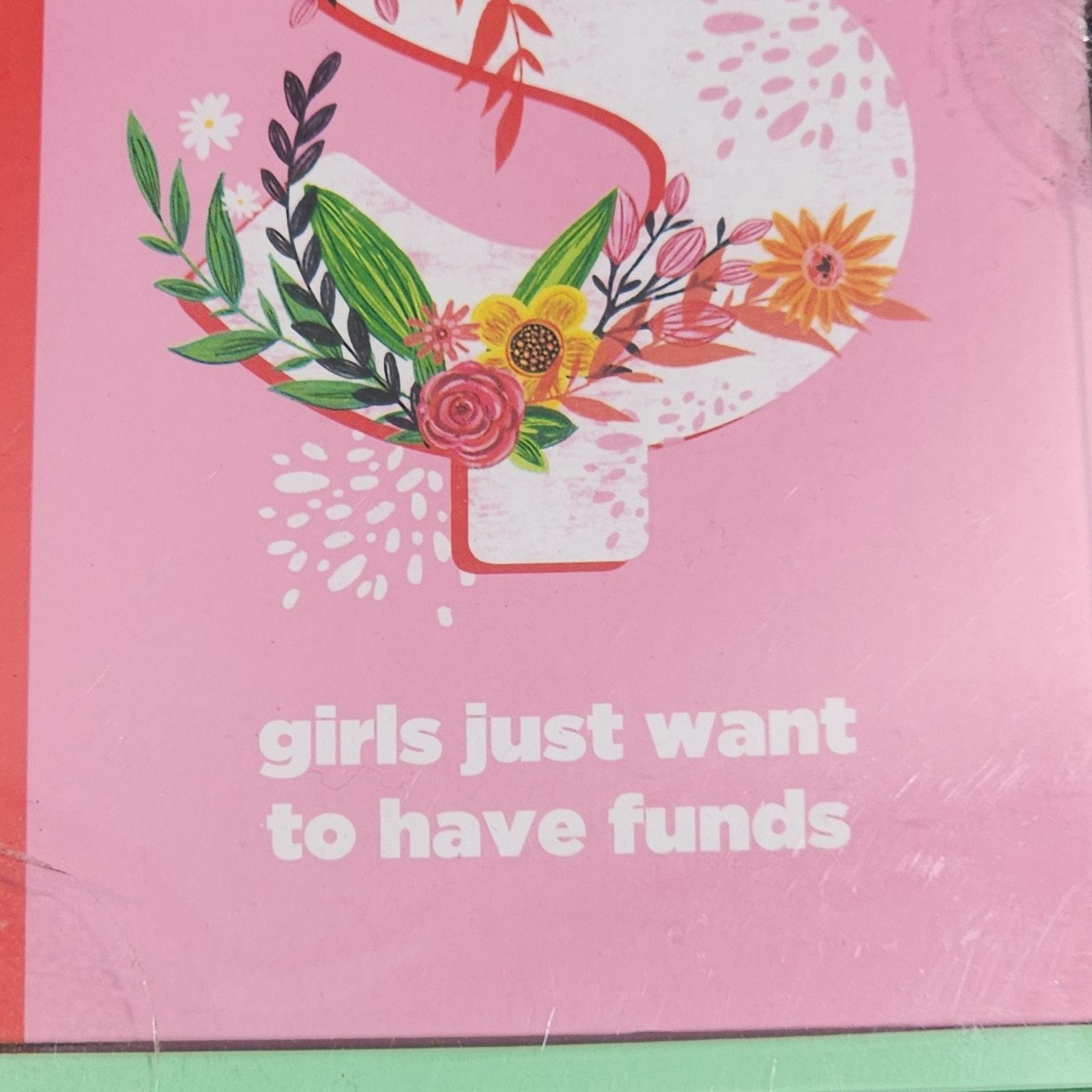 GIRLS JUST WANT TO HAVE FUNDS 4 pc Budget Planner Set Pen & Gear  NIB Opened Item image 4