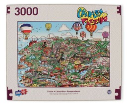 3000 Pc Puzzle Charles Fazzino For The Love of France NEW Sealed - $17.99