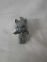 Vintage 1995 Kenner Littlest Pet Shop Lps Clubhouse Kittens Dark Gray Kitty Cat - £13.37 GBP