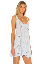 Free People Give a Little Mini Slip, Bluebird Combo, Medium - £47.96 GBP