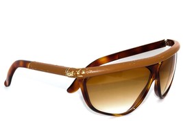 Carlos Falchi Vintage Sunglasses F 100 Tortoise Shield France 67[]14 130... - £15.95 GBP
