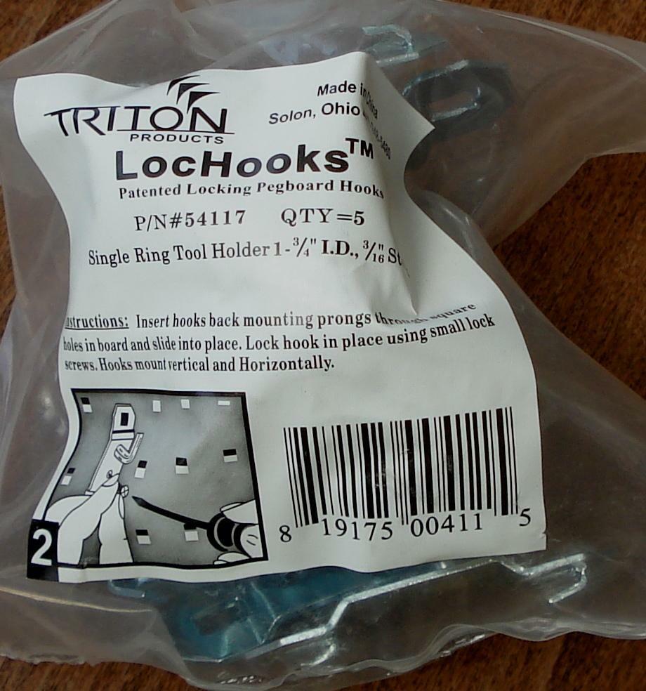 Triton LocHooks 54117 Single Ring Tool Holder 1.75&quot; I.D.- BRAND NEW IN P... - $9.89