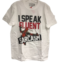 Deadpool Sarcasm Graphic T-Shirt Size M - £18.94 GBP