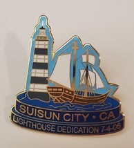 Suisun City California Lighthouse Dedication Collectible Lapel Hat Pin 2006 - £15.76 GBP