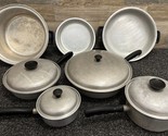 Vita Craft 11 Piece Aluminum Cookware Pots/Pans Set with Lids ~ Vintage ... - $77.39