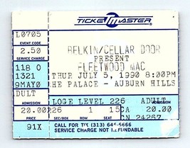 Fleetwood Mac Concert Ticket Stub July 5 1990 Detroit Michigan - $24.74