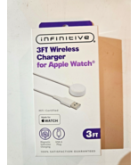 Apple Watch Wireless Charger Infinitive 3Ft  for  with USB-A Plug White - £9.30 GBP