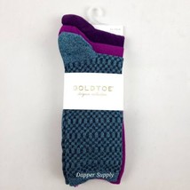 Gold Toe Designer Collection Womens 3 Pack Texture Crew Socks Sz 6-9 New - $15.83