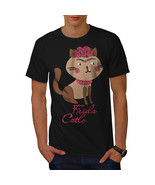 Frida Kahlo Cat Shirt Funny Men T-shirt - £10.17 GBP