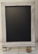 Rustic Whitewash Tabletop Chalkboard 14&quot; x 9.5&quot; Hang or use legs at bottom - £15.97 GBP