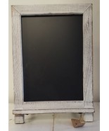 Rustic Whitewash Tabletop Chalkboard 14&quot; x 9.5&quot; Hang or use legs at bottom - £15.62 GBP