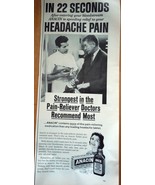Anacin Pain Reliever Print Magazine Advertisements 1964 - €3,45 EUR