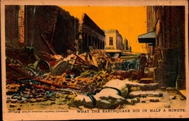 What the Earthquake did in Half a Minute San Francisco CA UDB 1906 POSTCARD bk63 - £4.67 GBP