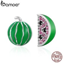 Trendy New 925 Sterling Silver Exquisite Watermelon Fruits Stud Earrings for Wom - £16.15 GBP