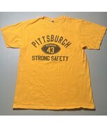 Anvil T-shirt Pittsburgh Steelers Men’s M 43 Strong Safety Gold Troy Pol... - $363.68 MXN