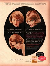 Richard Hudnut Fashion Quick Hair Permanent 1960s Print Advertisement Ad... - $26.92