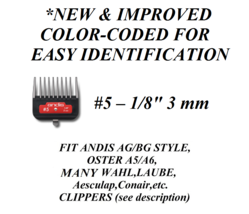 Andis 1/8&quot;Premium Metal Clip Blade Guide Attachment Comb*Fit Agc,Smc,Agr Clipper - £7.85 GBP