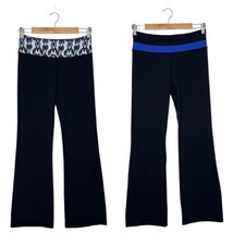 Lululemon Pants Womens 6 Black Lauren Flare Pants Reversible Contrast Wa... - $29.69