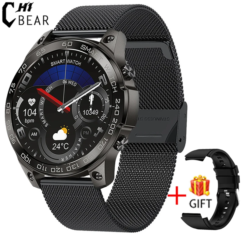 143 466x466HD AMOLED Screen Smart Watch Mens Metal True Heart Rate Waterproof Wa - £32.89 GBP