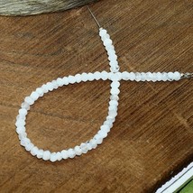 Rainbow Moonstone Faceted Rondelle Beads 7 inch Natural Loose Gemstone J... - £6.21 GBP