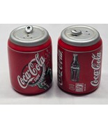 Vintage Coca-Cola Can Salt &amp; Pepper Shaker Set - Ceramic Coke Advertisin... - $14.90 CAD