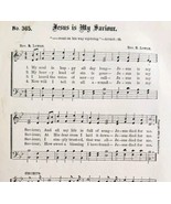 1883 Gospel Hymn Jesus Is My Saviour Sheet Music Victorian Religious ADB... - £11.90 GBP