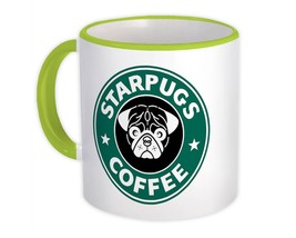 Starpugs Coffee : Gift Mug Pug Dog Animal Pet Funny Parody - £12.70 GBP