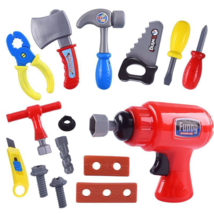 Kids Tool Set Simulation Pretend Play Toys Role Play Screwdriver Drill Toys - £15.81 GBP