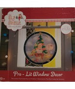 Elf on the Shelf 9.5&quot; Pre-Lit Merry Christmas Window Decoration - £12.73 GBP