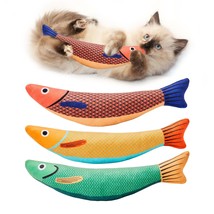 Potaroma Cat Toys Saury Fish, 3 Pack Catnip Crinkle Sound Toys Soft and Durable - £22.90 GBP