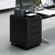 Mobile File Cabinet: Under Desk Storage, Black - €124,23 EUR