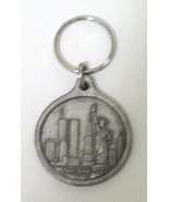 New York City Harbor Statue of Liberty Key Ring Pewter - $9.27 CAD